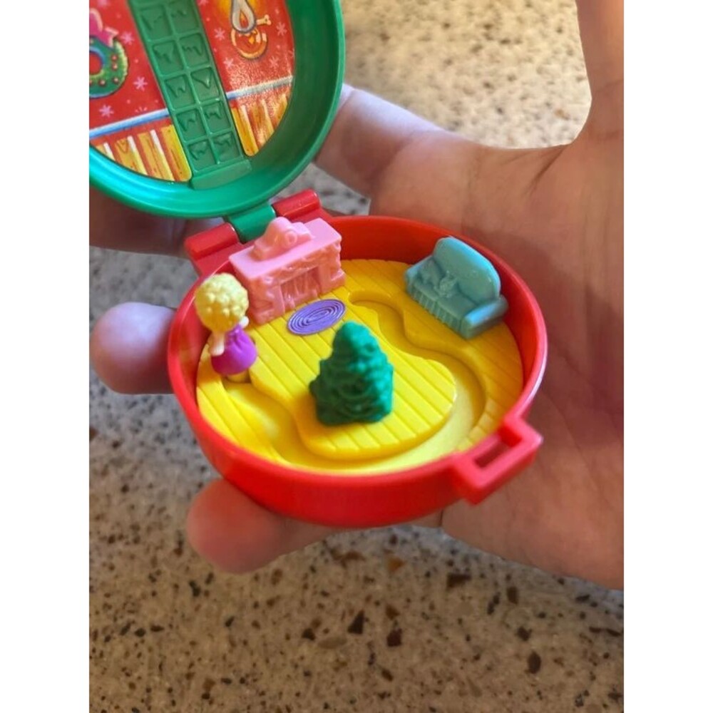 Vintage 1993 Polly Pocket Christmas Wreath/McDonalds Happy Meal Toy/Excellent - Picture 5 of 5